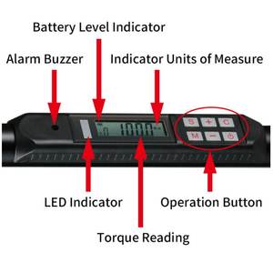 Llave dinamométrica de ángulo Digital, 3Nm - 350Nm - Product Image 3