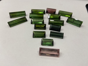 อัญมณีพลอยธรรมชาติพลอยทัวร์มาลีนผสมอัญมณีกึ่งมีค่า - Product Image 2