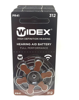 Pile auditive Widex taille 312 sans mercure, piles bouton au zinc-air