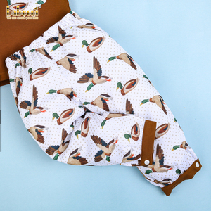 ชุดเสื้อผ้าสำหรับ Toddlers-BB2369ผ้าฝ้าย100% ลายพิมพ์เป็ดแบบลำลองสไตล์เกาหลีลายอนิเมชั่น - Product Image 5