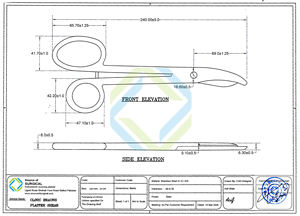 Juego de Instrumentos Quirúrgicos de Acero Inoxidable para Cortar Yeso, Marca Clinic's, Ideal para Procedimientos Esenciales - Product Image 2
