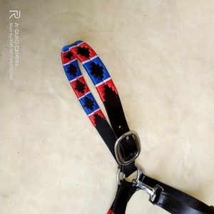 Mejor calidad FHS PH015 Polo cuero caballo Halter castaño rojizo marrón ecológico ajustable seguro hebilla de latón macizo - Product Image 4