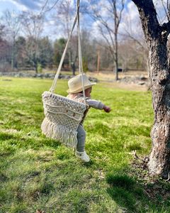 Handmade Macrame Baby <b>Swing</b>, Baby <b>Swing</b> Chair, <b>Swing</b> for Baby - Product Image 1