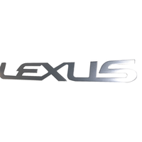 Autocollants en vinyle 3D dorés personnalisés Lexus, étanches, plaques signalétiques, logo imprimé en sérigraphie, gravure, cadeau, artisanat, modèle