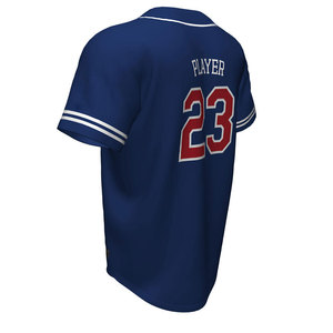 2021 logo wholesale sublimation team blank v neck mens uniform Custom baseball jersey - Product Image 4
