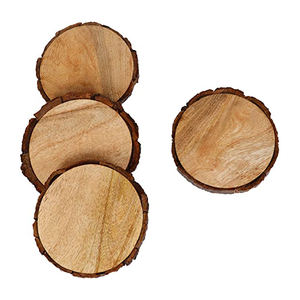 Posavasos de madera redondo de lujo moderno de último diseño a granel al por mayor para utensilios de cocina de mesa vajilla de alta calidad - Product Image 6