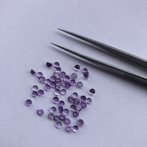 Pierres précieuses d'améthyste naturelle de 4mm Cabochon rond lisse pierre en vrac en gros pour la fabrication de bijoux personnalisés à partir de la boutique en ligne du fournisseur - Product Image 3