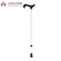 Điều Chỉnh Chiều Cao Cổ Điển Đồng Hành Nạng Nhôm Trọng Lượng Nhẹ Gậy Đi Bộ Matt Burgundy LCMS-225-GESV-568BK