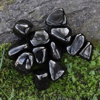Pierres polies en agate noire Alfazal - Formes personnalisées, cristaux en vrac de haute qualité pour objets d'art, collectionnables, mascotte/Feng Shui