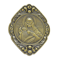 Médaille religieuse en bronze gravée sur mesure en vrac