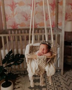<b>Macrame</b> Baby Swing <b>Chair</b> | Homemade <b>Hanging</b> Baby Swing <b>Chair</b>, - Product Image 1