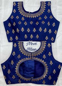 Blusa de seda con bordado de fantasma para mujer, blusa de seda india de aspecto moderno, barata, lista para usar, venta al por mayor, surat - Product Image 4