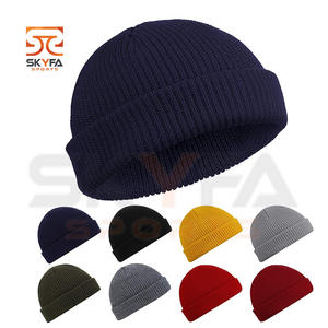 Solid Unisex Beanie Winter <b>Silk</b> <b>Lined</b> Blends Soft Warm Knitted Cap <b>Hats</b> - Product Image 1
