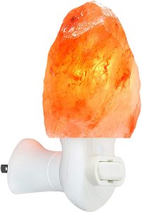 <b>Himalayan</b> <b>Salt</b> <b>Lamp</b> Night Light Natural Shape Organic Material Eco-Friendly Handmade USA/<b>UK</b> Plug Improve Health Air Purifier - Product Image 4