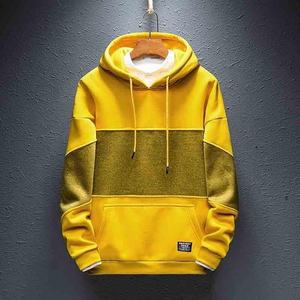 EVERGLOW — sweat-shirt à capuche deux tons pour hommes, sweat-shirt imprimé Hip Hop, vente en gros, automne, - Product Image 6