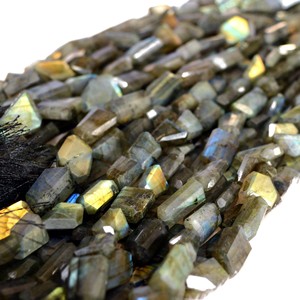 Men's Beaded Bracelet Labradorite Flowers Raw Labradorite Pendant Roundel Faceted Mala De Barber Necklace Designs <b>Stone</b> <b>Beads</b> - Product Image 4