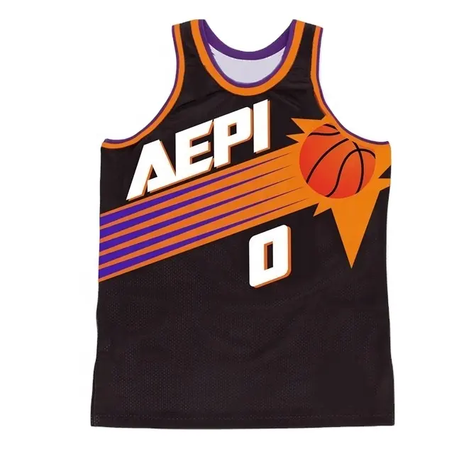 Camiseta de baloncesto de último diseño personalizada