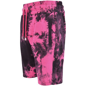 Logo personnalisé couleur unie Tie-Dye Jogger Sweat Shorts en vrac en gros coton blanc Gym Shorts de sport taille haute Vintage Shorts hommes - Product Image 3