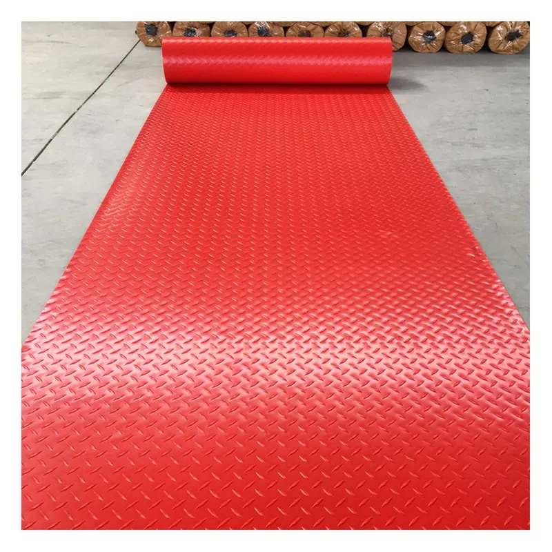 חדש עיצוב pvc רול שטיח חדר כושר גומי ריצוף תעשייתי PVC גומי מוסך מחצלת