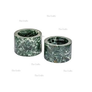 Ensemble de deux bougeoirs en marbre avec bougeoir rond de qualité supérieure pour la décoration de la maison - Product Image 3