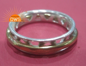 Handmade Design Fine Sterling Silver Spinner Statement Band <b>Ring</b> Silver Jewelry Manufacturer - Product Image 4
