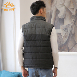 Gilet chauffant USB 5V pour homme, coupe-vent, 100 % polyester, avec coussinets chauffants en fibre de carbone, personnalisation OEM usine - Product Image 5