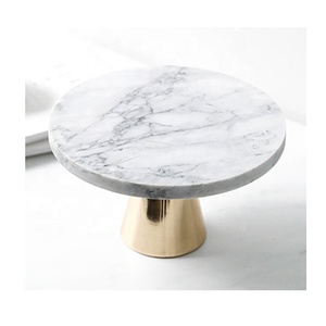 Custom Size <strong>Cake</strong> Display Dessert <strong>Stand</strong> Natural <strong>Marble</strong> Circular Tray Wedding <strong>Cake</strong> <strong>Stand</strong> - Product Image 2