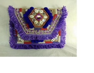 Bolsos de Hombro de Lona Impermeables Estilo Bohemio Indio, Elegantes Bolsos de Mano con Cuentas Hechas a Mano para Mujer - Product Image 2