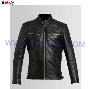 Chaqueta de Motociclista de Piel de Oveja de Alta Calidad para Hombre, Chaqueta de Invierno con Bordado Decorativo, Impermeable, Cortavientos, con Cierre de Cremallera - Product Image 6