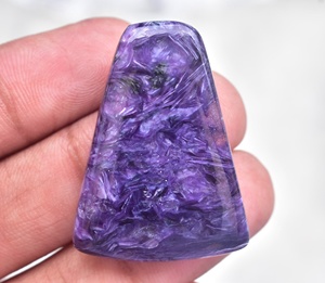 Cabujones de Charoite con diseño único, piedra preciosa semipreciosa suelta - Product Image 5