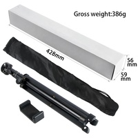 Trépied pour téléphone portable, support réglable et pliable, 360 degrés, avec lumière, pour smartphone, pour la pêche en direct,