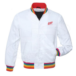 Personnalisé brodé Baseball Satin Veste 100% Polyester Personnalisé Satin baseball bomber varsity vestes/collège Letterman - Product Image 6