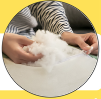 Fiber agrafes de Polyester 100%, 7x64mm, livraison gratuite Afrique du sud,