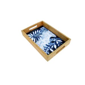 Bandeja de servicio de madera de forma rectangular para servir comida deliciosa y postre para uso en restaurante equipo de catering hecho a mano - Product Image 1