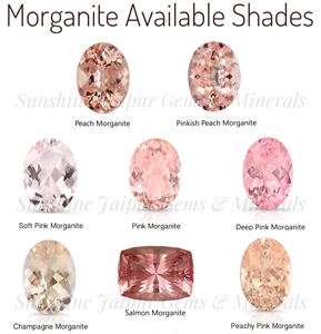 มอร์แกไนต์ทรงลูกแพร์ขนาด 5x7 มม. คุณภาพสูงจากโรงงาน ราคาขายส่ง พลอยหลวมเจียระไน |   มาร์โรปิโน มอร์แกไนต์ |   คู่ | - Product Image 2