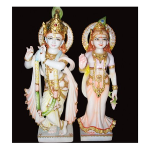 Indian Marble Radha Krishan Statue - Product Image 1
