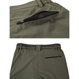Short en coton à poches multiples pour hommes, coupe irrégulière, plusieurs poches, modèle cargo, logo personnalisé, prix d'usine - Product Image 6