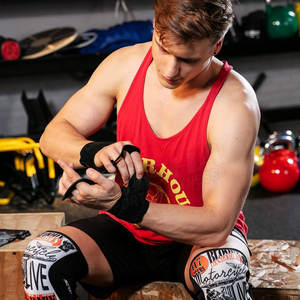 Empuñaduras de mano para levantamiento de pesas, guantes de gimnasio para entrenamiento, protección de palma para dominadas, gimnásticas - Product Image 5