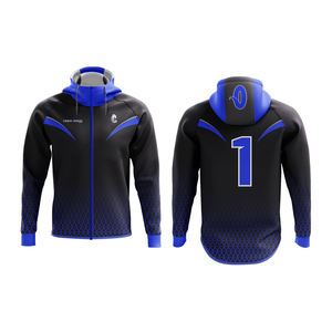 Pull à capuche en polaire pour hommes personnalisable, impression 3D sublimée par compression de grande taille pour la saison printanière - Product Image 1