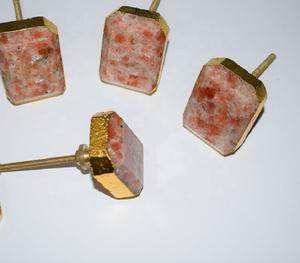 Perilla de ágata Sunstone para earing Sun Stone Boll oater Stone perilla de piedra Sun Stone Tree - Product Image 2