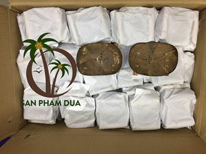 Porte-savon en coquille de noix de coco sculpté naturel porte-plateau biodégradable pour la vente de fournitures de bain et de toilette décoratives bon marché - Product Image 2