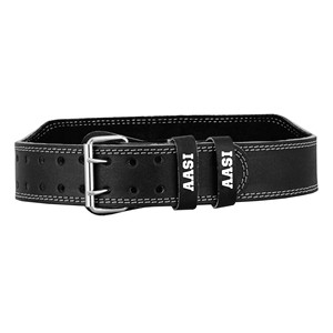 Weightlifting Belt Genuine Leather 4 Inches Wide <b>Back</b> <b>Support</b> Belt. Adjustable with Steel - Product Image 2