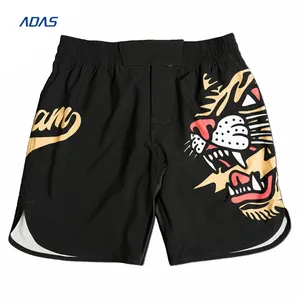 Griffbare MMA-Shorts, einfarbige individuelle sublimierte MMA-Shorts weiß individuelle Marken-Sportbekleidung Herren DHL 10 Stück doppelschichtige Shorts Mma