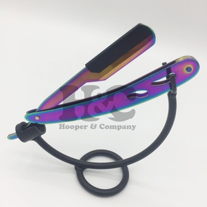 Wholesale <b>Razor</b> Barber Man Custom <b>Straight</b> <b>Razor</b> Exposed blade handle Barber <b>razor</b> with swing lock Stainless Steel Logo Packing - Product Image 6