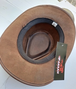 Sombrero de cuero unisex australiano estilo occidental con estampado de bandera de vaquero moda de verano para actividades al aire libre pesca y viajes - Product Image 4