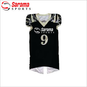 Camiseta de fútbol americano, uniformes de sarga, transpirable, estampado, Bandera de talla grande, equipo de fútbol - Product Image 1