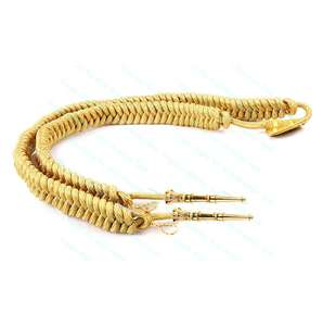 Agujetas Ceremoniales Hechas a Medida |   Accesorios para Uniformes |   Cordones de Hombro Trenzados Dorados Ceremoniales Estadounidenses - Product Image 1