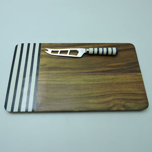 ไม้ที่มีร่องฝังเรซินออกแบบใหม่ที่มีคุณภาพสูงขัดสับคณะกรรมการในกลุ่มเครื่องครัว - Product Image 4