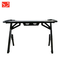 Bureau de jeu en métal en promotion, table d'ordinateur de bureau au design moderne et épuré 110x60x75cm