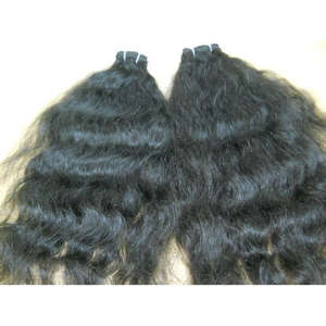 Extensions de cheveux Remy ondulés indiens du sud non traités tissage de cheveux humains naturels bruts avec extrémités simples ou doubles étirées - Product Image 5